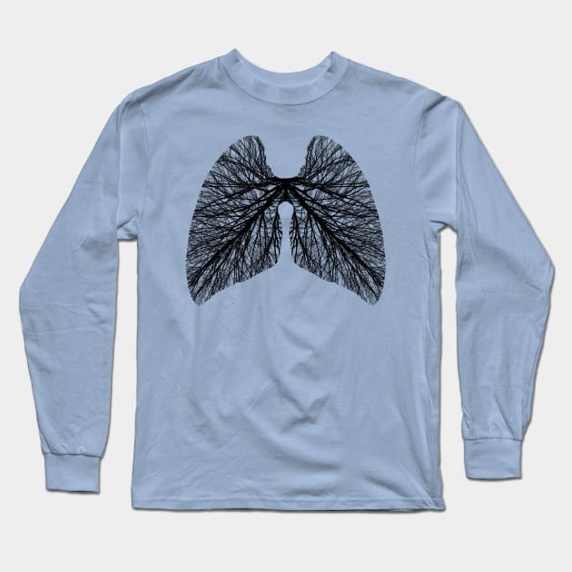 Tr-Lungs Long Sleeve T-Shirt by ZeroInUtero